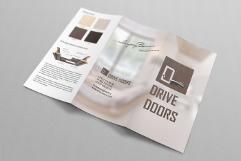 Дизайн и верстка буклета Drive Doors Экошпон