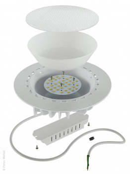 Визуализация взрыв-схемы светильника LuxON Round