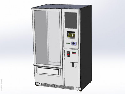 Исходная 3d-модель вендингового автомата в SolidWorks