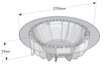 Нефотореалистичная визуализация светильника LuxON Round