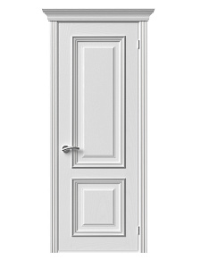 Визуализация двери «Прованс-1» ДГ (эмаль белая, серебро)