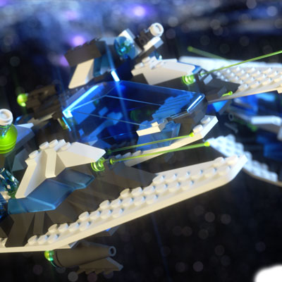 Моделирование истребителя LEGO STAR HAWK II