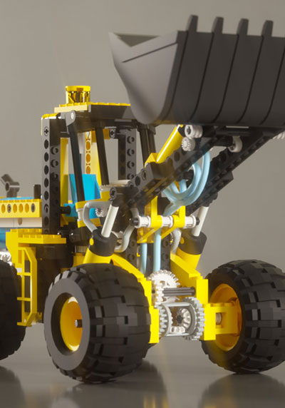 Моделирование фронтального погрузчика LEGO