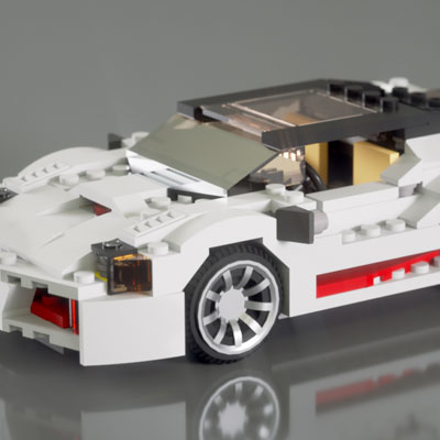 Моделирование гоночной машины из конструктора LEGO