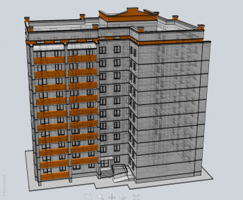 Моделирование многоэтажки в MoI