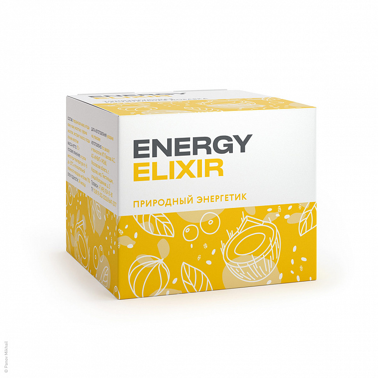 Визуализация упаковки Energy Elixir
