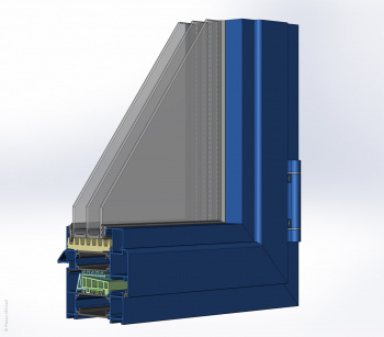 Создание 3d-модели окна ТПТ-95 в SolidWorks