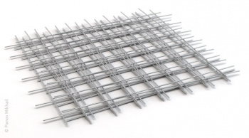 3D-модель металлической строительной и арматурной сетки