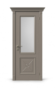 Визуализация межкомнатной двери «Elenance Алегро ДО» (эмаль, RAL-7006)