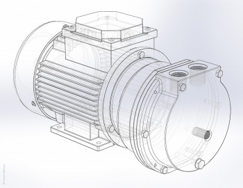 Доработка CAD-модели насоса НВВ-25 в SolidWorks