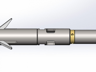 3D-модель проточного глубинного пробоотборника ПГП-40-38 в SolidWorks