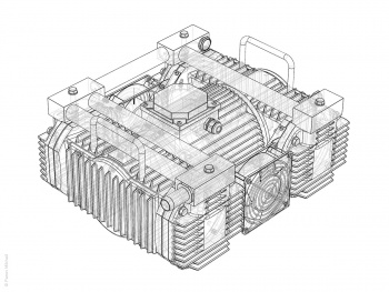 CAD-модель насоса НВМ-40D в SolidWorks
