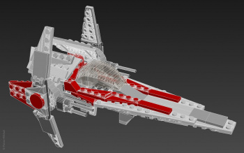 3D-модель истребителя LEGO V-wing Fighter 6205
