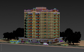 Моделирование многоэтажного дома в экстерьере в 3ds max