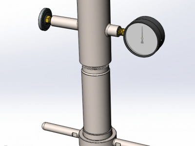 3D-модель коллектора 73×73 мм в SolidWorks