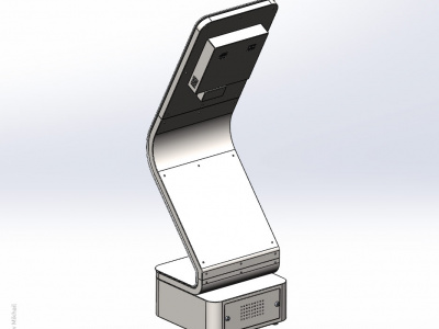 3D-модель сенсорного киоска Light в SolidWorks