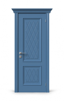 Визуализация межкомнатной двери «Elenance Diamond ДГ» (эмаль, RAL-5032)
