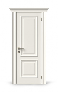 Визуализация межкомнатной двери «Elenance 1 ДГ» (эмаль, RAL-9010)