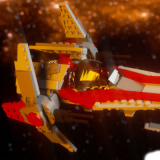 Моделирование истребителя LEGO V-wing Fighter