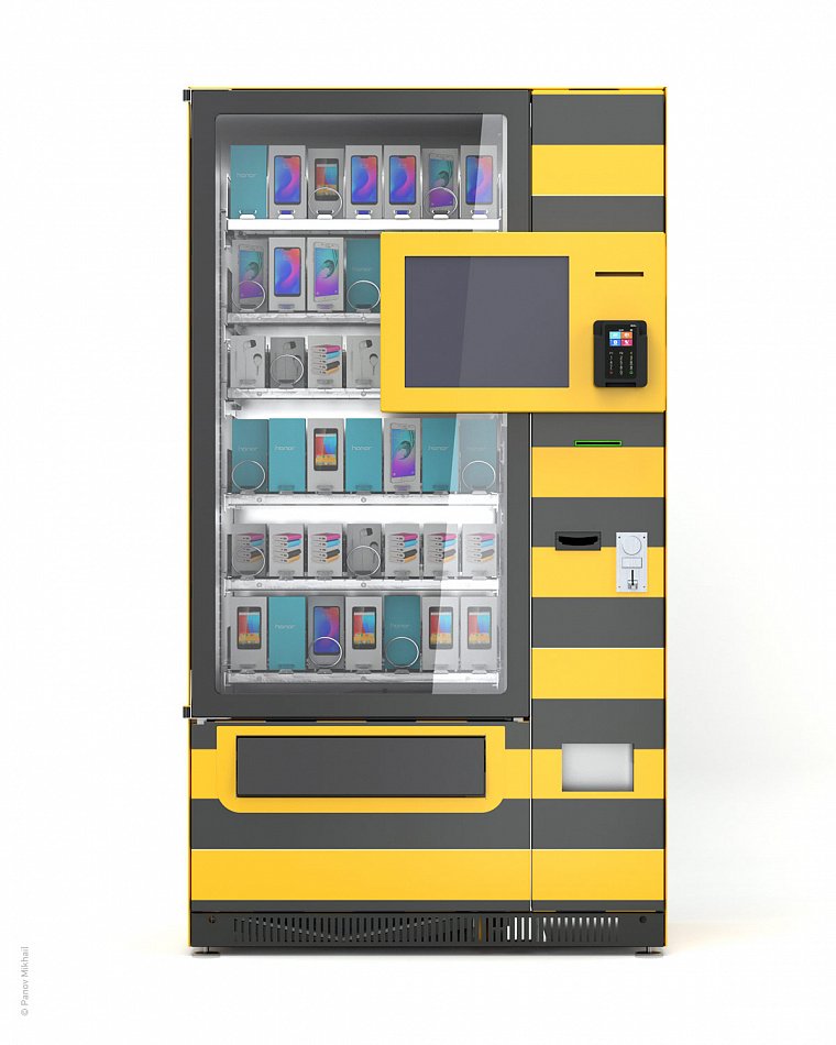 3d-визуализация вендингового автомата (вариант без лайтбокса)