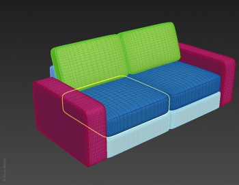 Моделируем диван в 3ds max