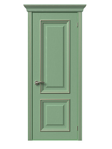 Визуализация двери «Прованс-1» ДГ (эмаль фисташковая, платина)