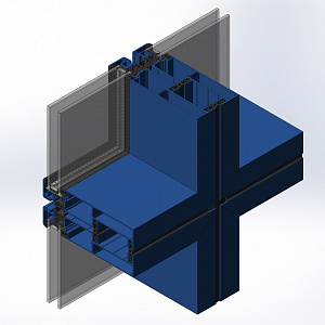 3D-модель профильной системы ТП-78ЭФ в SolidWorks