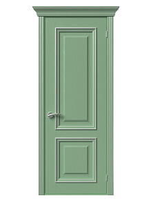 Визуализация двери «Прованс-1» ДГ (эмаль фисташковая, серебро)