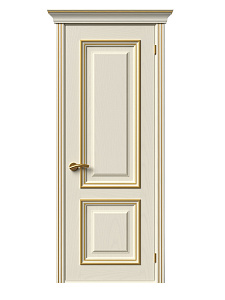 Визуализация двери «Прованс-1» ДГ (эмаль слоновая кость, золото)