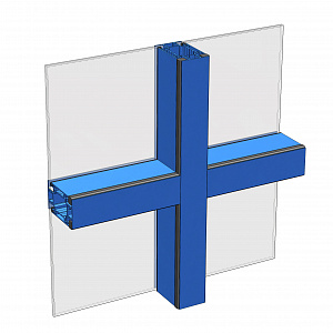 3D-модель витражного блока RL-500 в SolidWorks