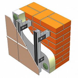 3D-модель фасадной системы ТП-50200 в SolidWorks