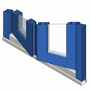 3D-модель дверного блока ТП-45М в SolidWorks