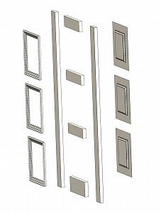 3D-модель двери «Прованс-6» в SolidWorks