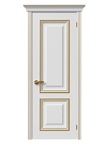 Визуализация двери «Прованс-1» ДГ (эмаль белая, золото)